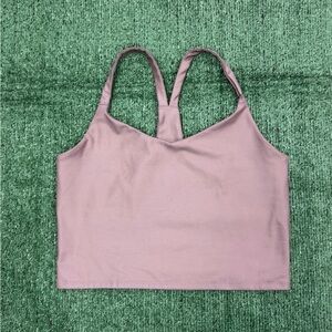 Abercrombie & Fitch Purple Metallic Crop Top